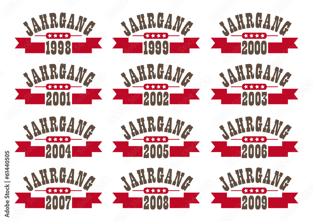 Fototapeta premium Jahrgang Banner