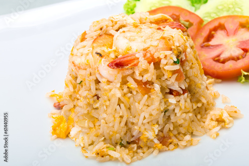 Fried rice with shrimps