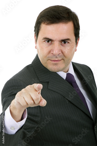 business man portrait on a white background