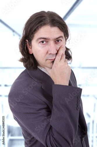 business man portrait on a white background