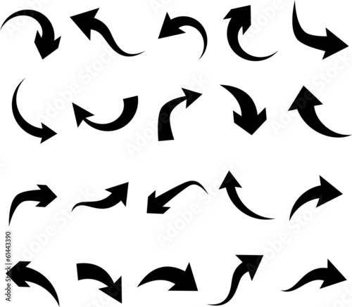 Set of arrow icons.