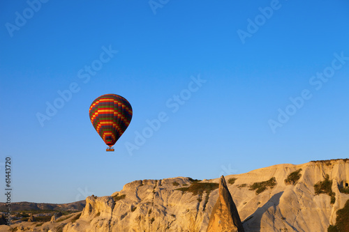 Hot air balloon in early morning