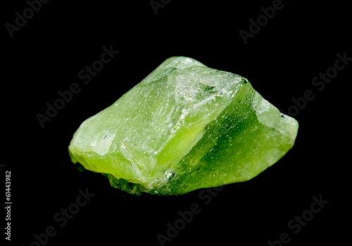 Peridot isolated on black