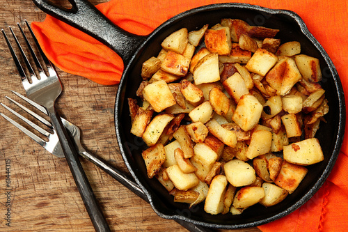 Ranch Potatoes in Cast Iron Skillet