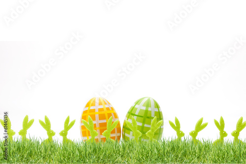 Osterhasen und Ostereier