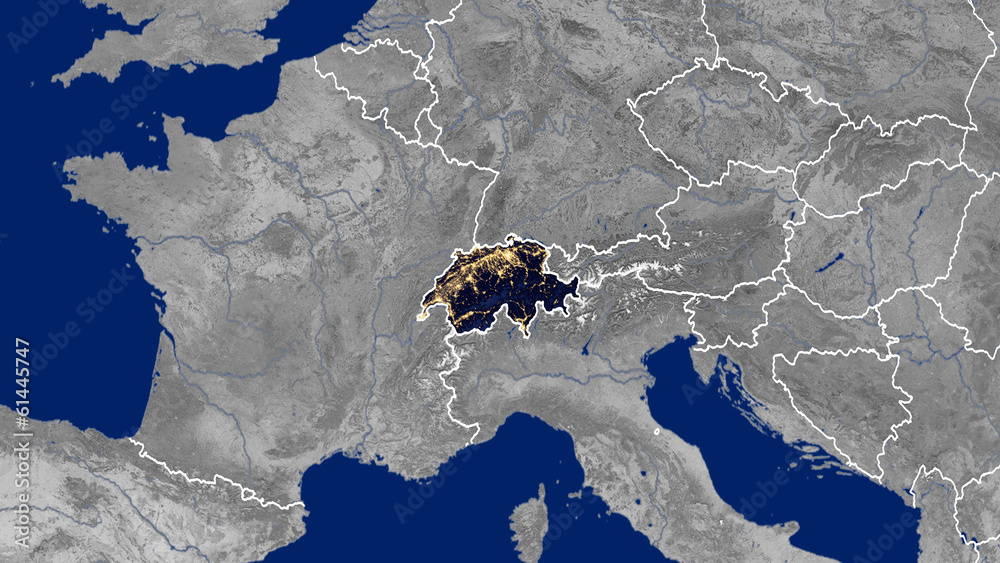 Fototapeta premium Swiss - Night