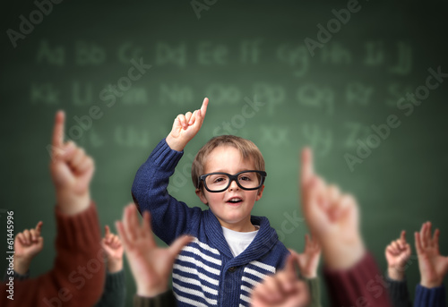 Tableau sur toile Standing out from the crowd at school