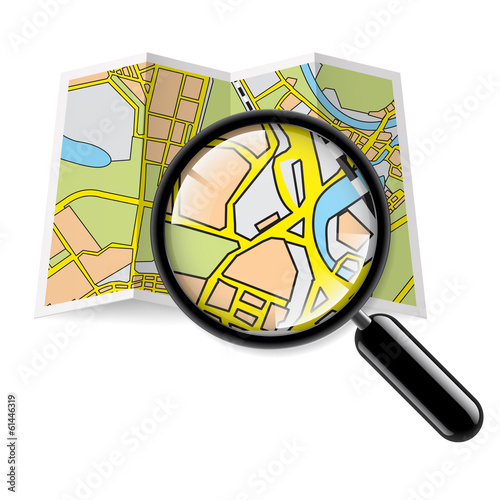 Map booklet with zoom