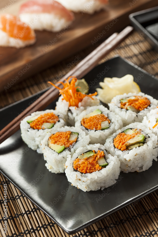 Healthy Japanese Vegetable Maki Sushi Roll Healthy Japanese Vegetable Maki Sushi Roll