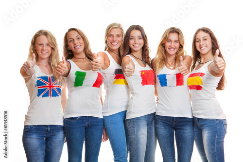 international teens with fl...