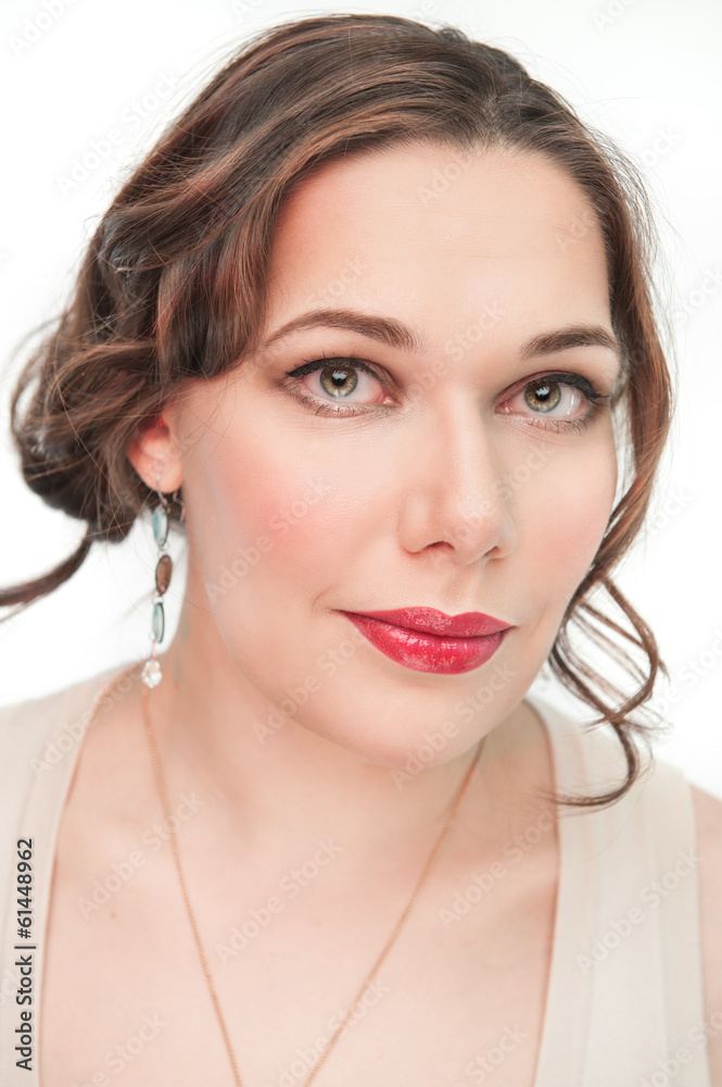 Portrait of beautiful plus size woman Portrait of beautiful plus size woman