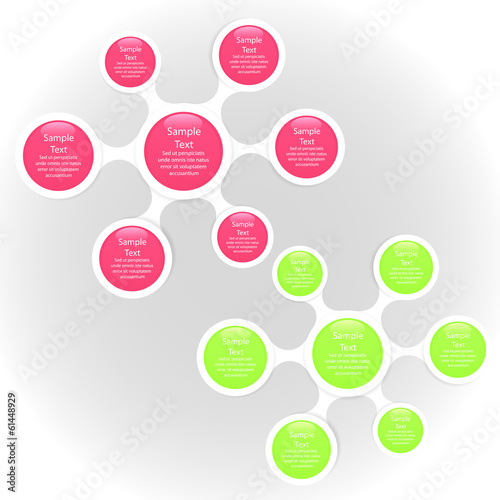 metaball colorful round diagram infographics photo