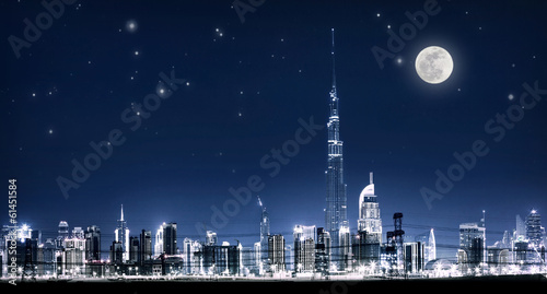 Dubai night cityscape