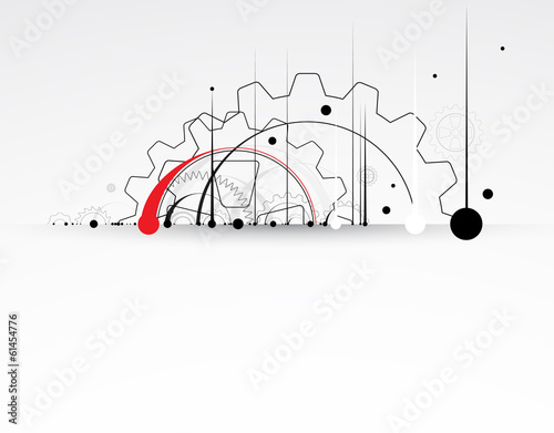 machine technology gears. retro gearwheel mechanism bacground
