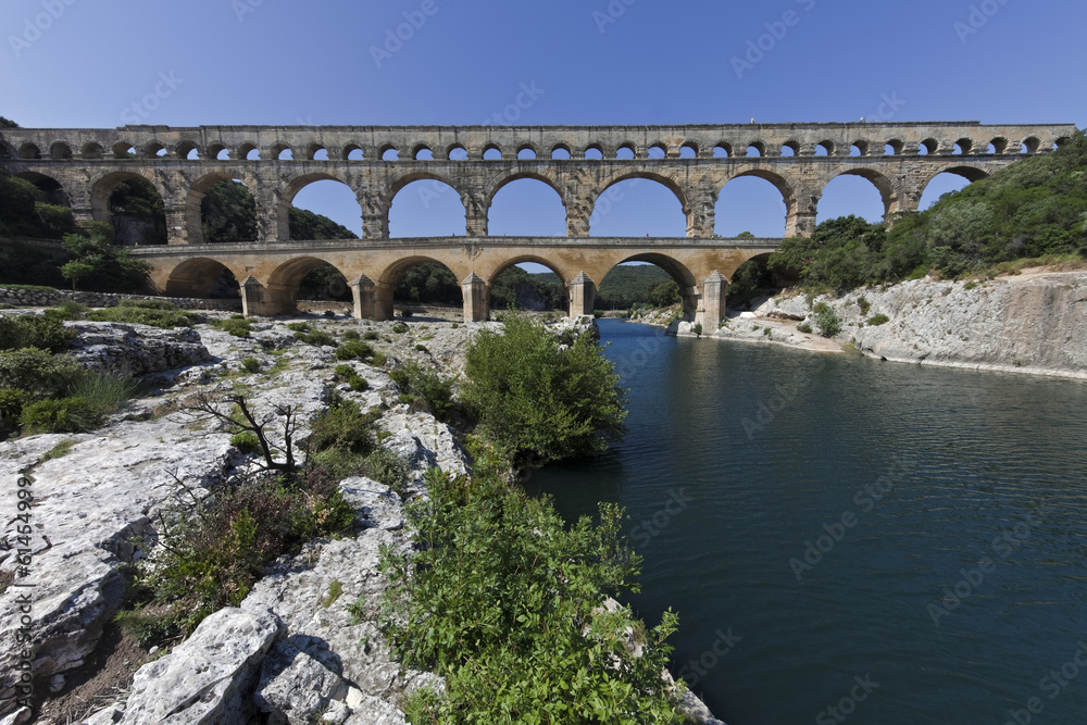 Pont du Gard römisches Aquädukt Provence Südfrankreich