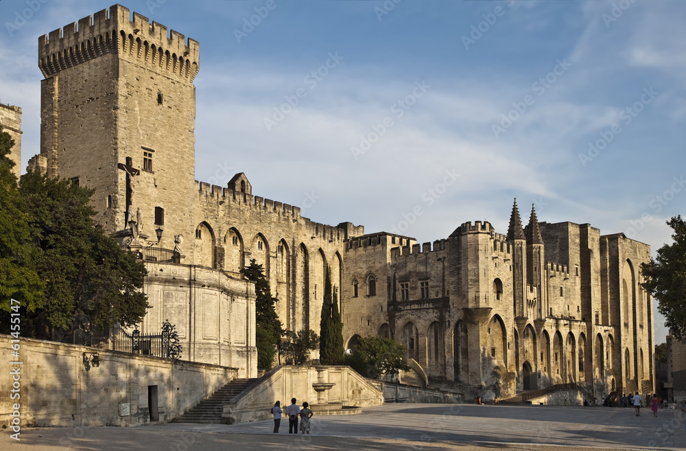 Papstpalast Avignon Provence Südfrankreich
