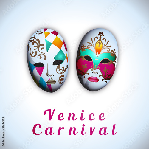 Venice Carnival - Vector illustration