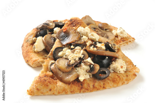 Naan bread with toppings