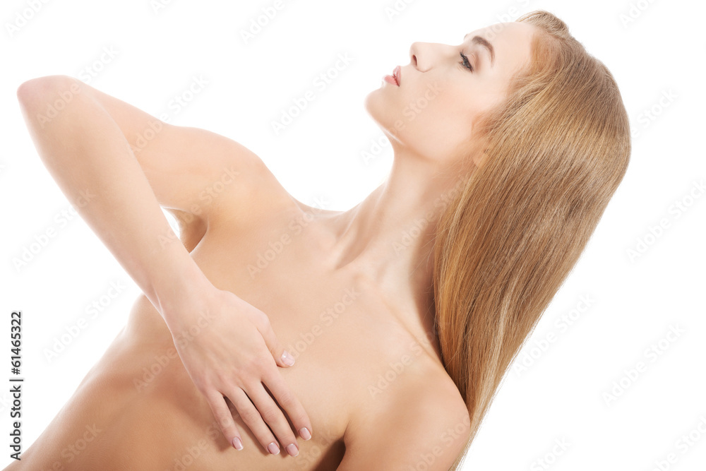 Portrait of beautiful caucasian woman with fresh clean skin. Portrait of beautiful caucasian woman with fresh clean skin.