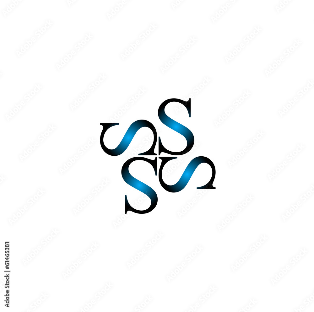 Business logo with alphabet in different direction Business logo with alphabet in different direction