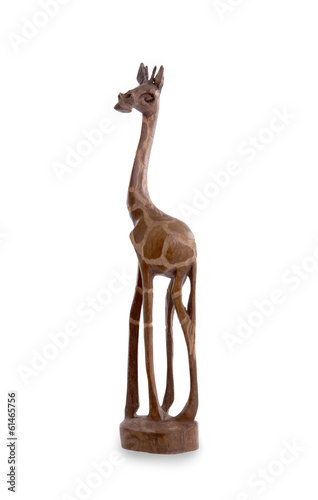 Photography Wood toy giraffe isolated