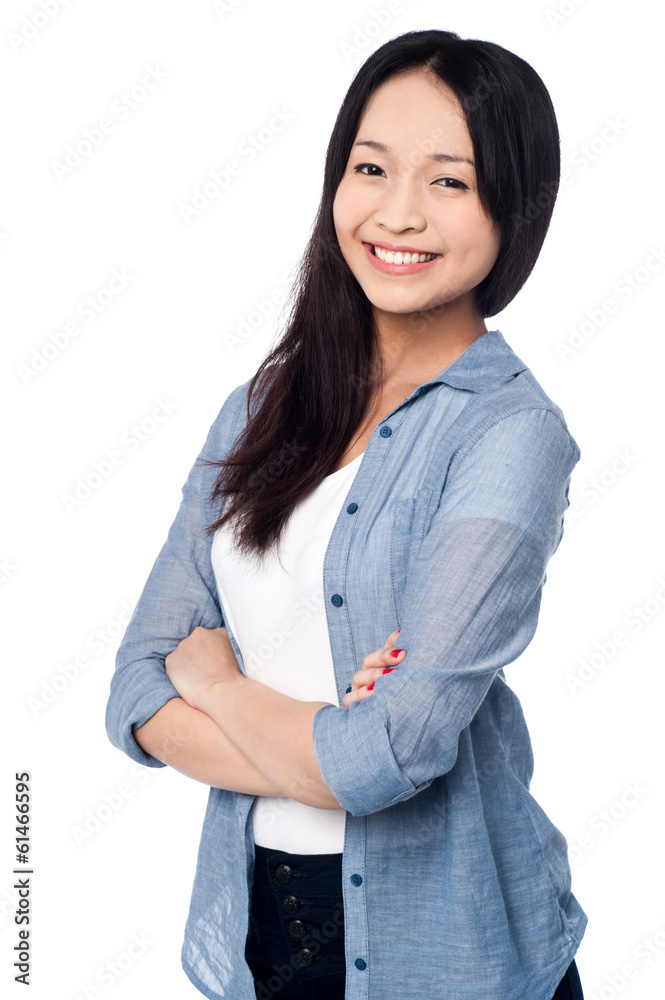 Charming chinese girl, casual portrait Charming chinese girl, casual portrait