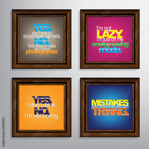 Set Of Motivational Quotes.