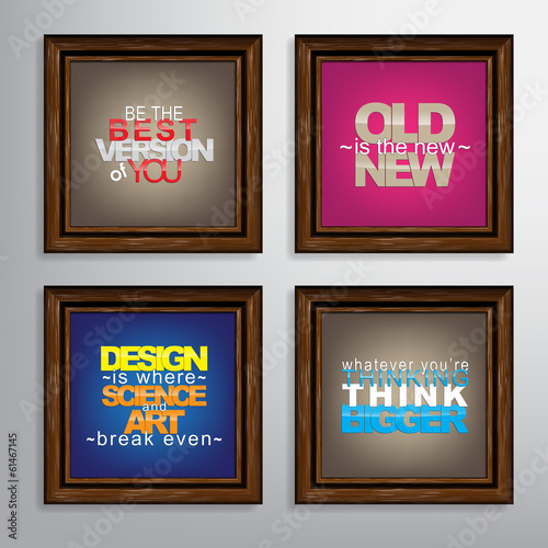 Set Of Motivational Quotes.