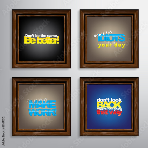 Set Of Motivational Quotes.