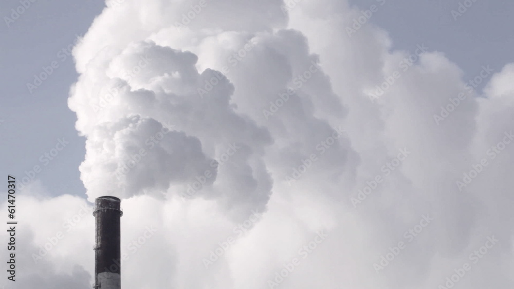 Heavy industry. Industrial smokestack pollute atmosphere. Heavy industry. Industrial smokestack pollute atmosphere.