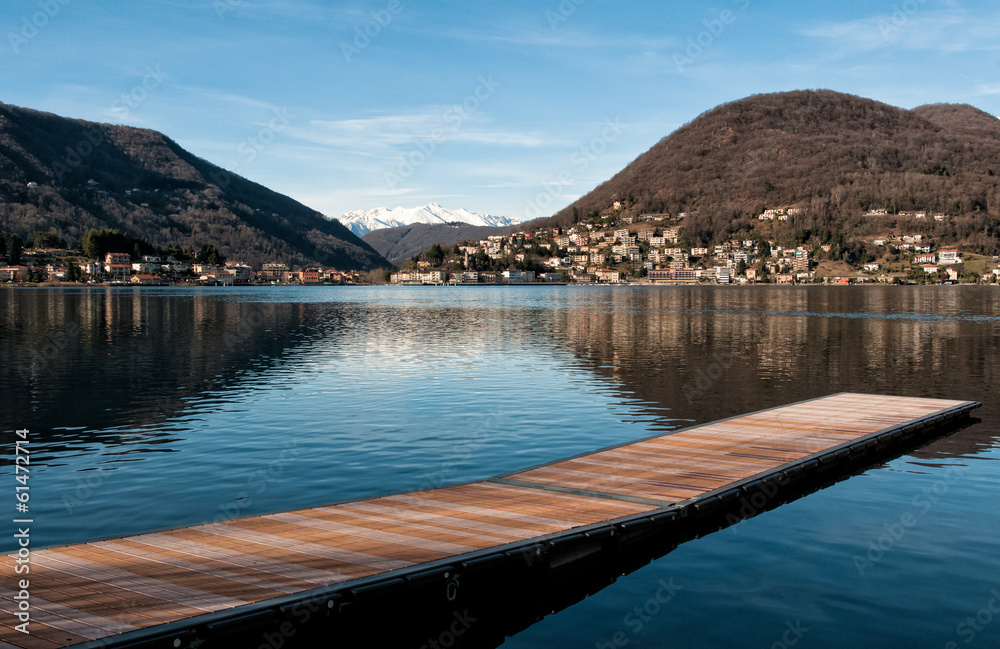Lake Lugano, Lavena Ponte Tresa, Lombardy