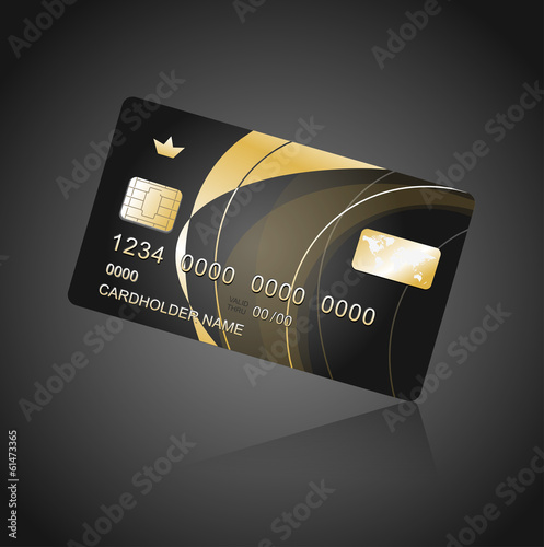 VIP Card black and gold