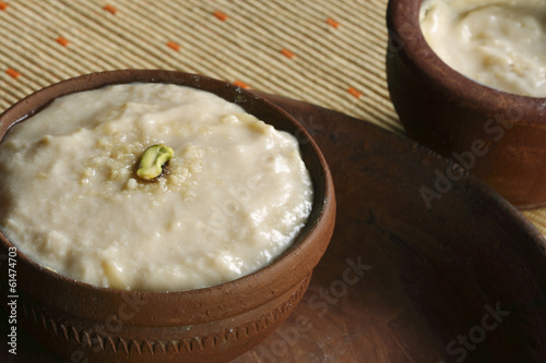 Misti Doi is a popular dessert in the states of West Bengal. photo