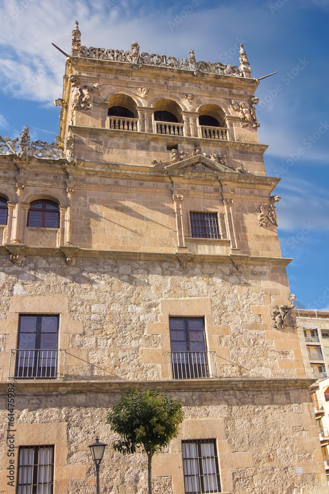 Obraz premium medieval buildings in the historic city of Salamanca, Spain