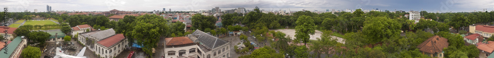 Panorama of Hanoi, capital of Vietnam