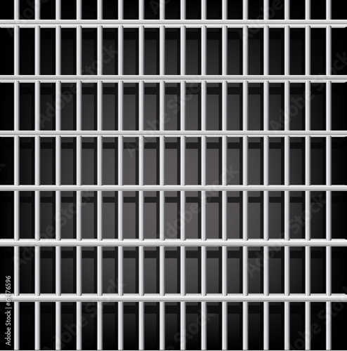 Prison grid on black
