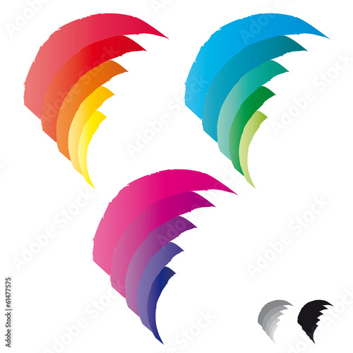Logo - Farben - Wind - Sonne - Energie - icon