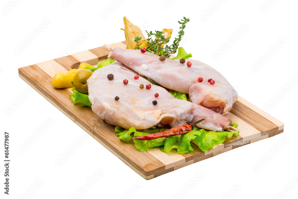 Raw rabbit meat Raw rabbit meat