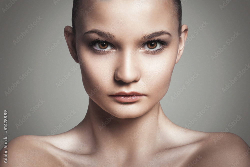 Beautiful woman face. Perfect makeup. Beauty fashion Beautiful woman face. Perfect makeup. Beauty fashion