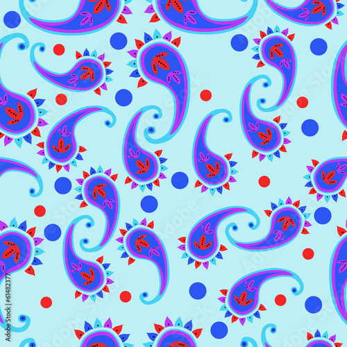 Ornament of identical modules "cucumber." Pattern