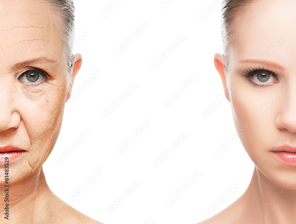 Fototapeta premium concept of aging and skin care