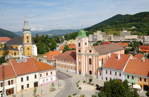 The historic town center, Roznava, Slovakia
