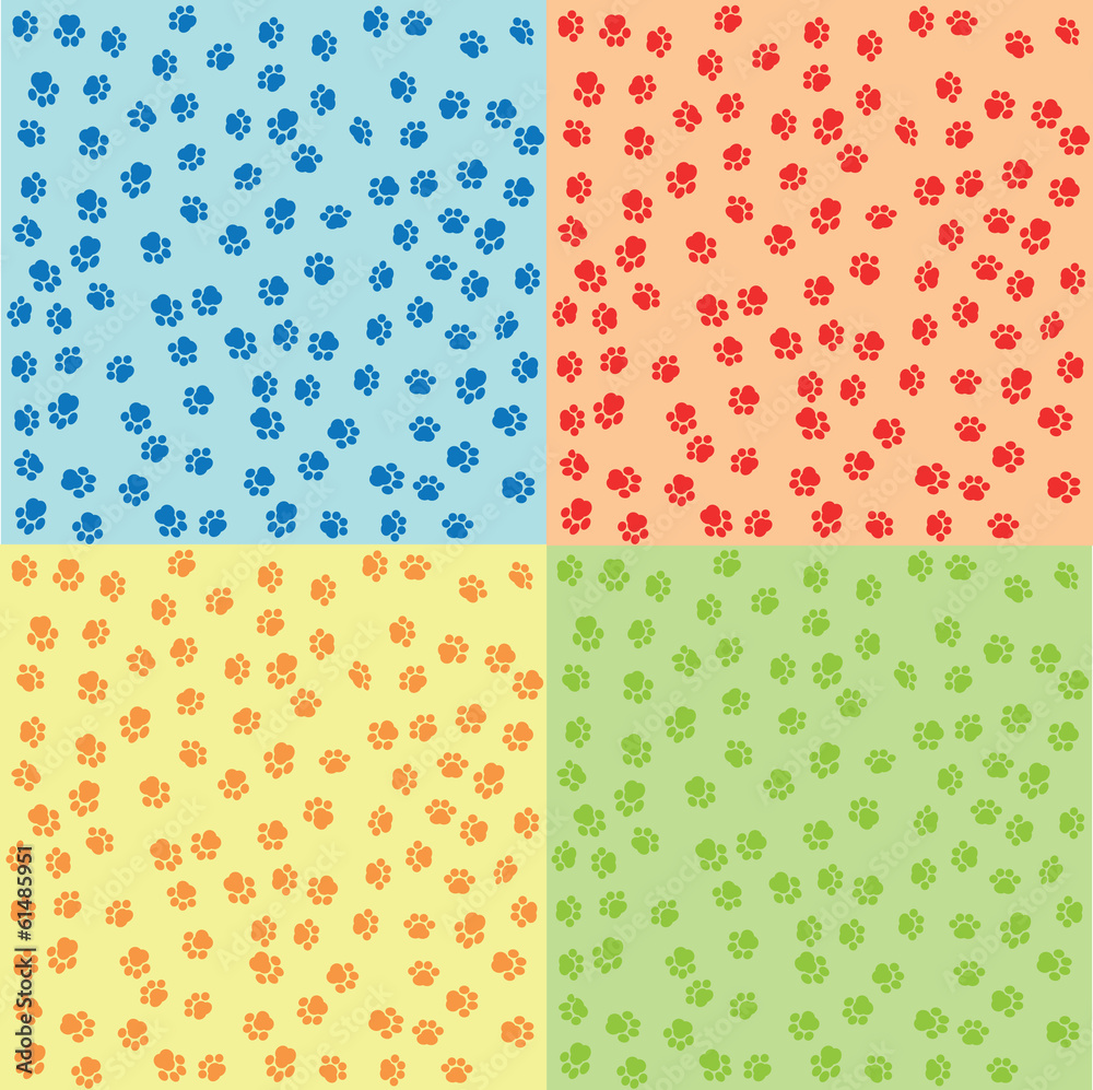 seamless background with traces of animals seamless background with traces of animals