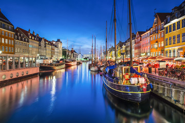 Fototapete Skandinavien Kopenhagen, Dänemark am Nyhavn-Kanal  © SeanPavonePhoto