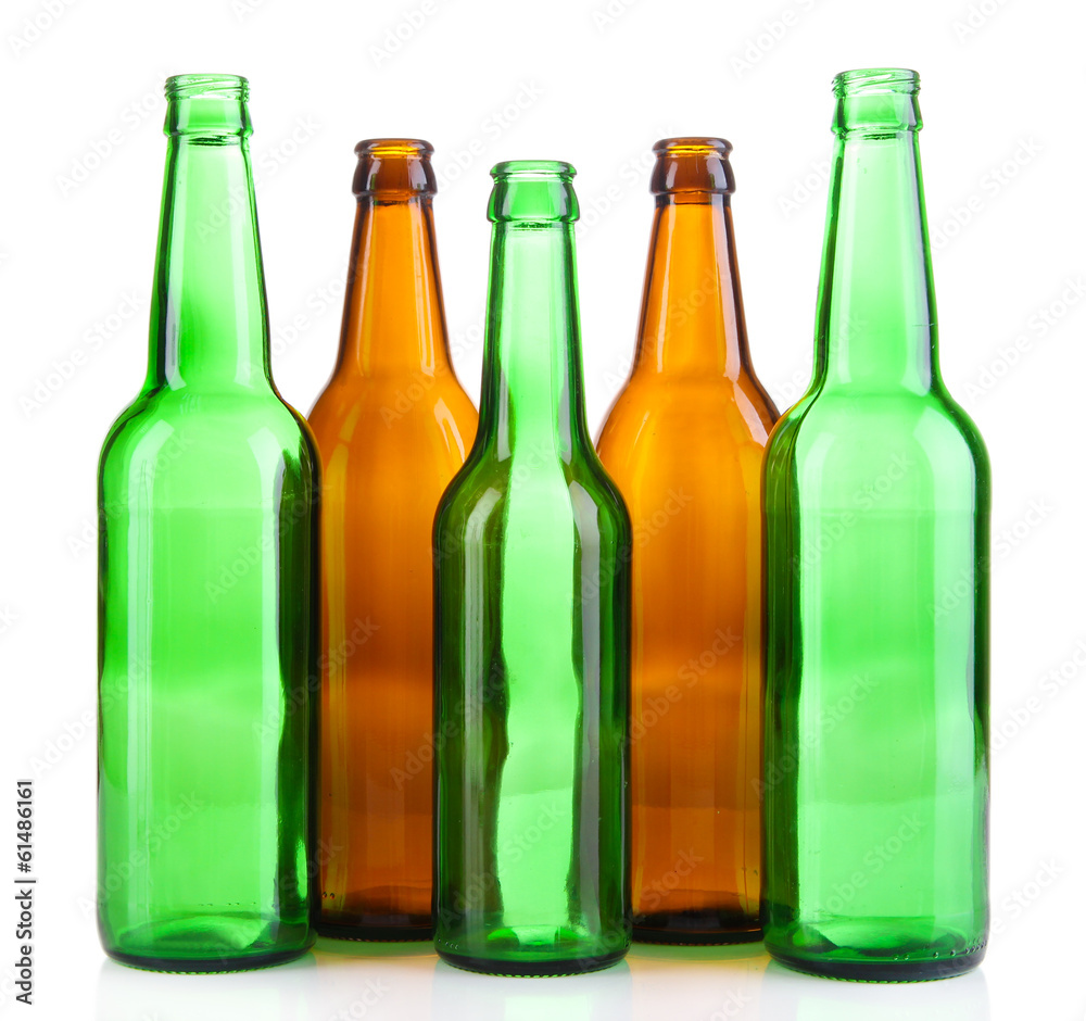 Glass bottles isolated on white Glass bottles isolated on white