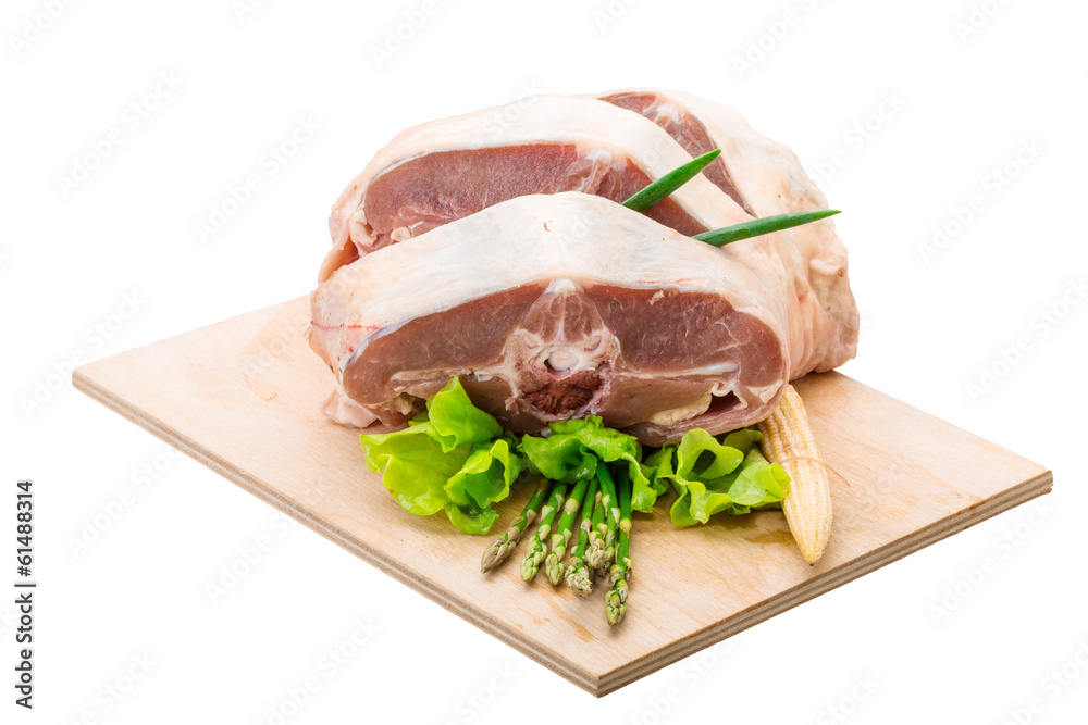 Raw lamb