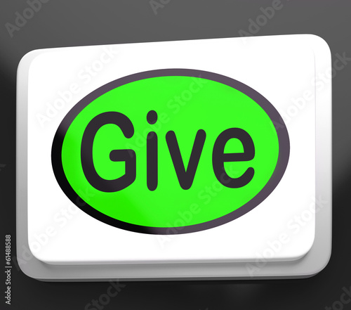 Canvastavla Give Button Means Bestowed Allot Or Grant