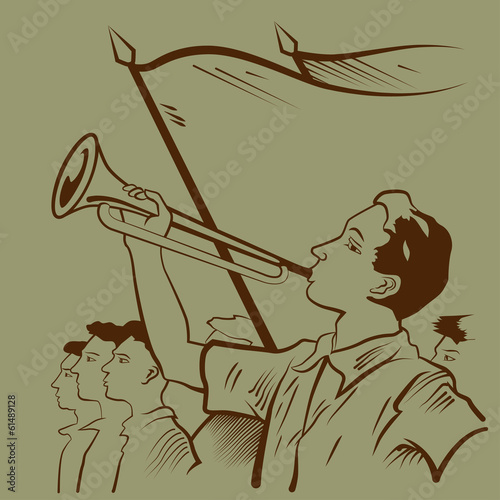 Young trumpeter