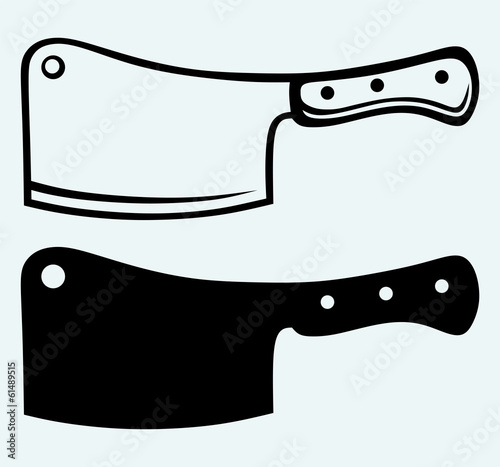 Meat chopper isolated on blue background