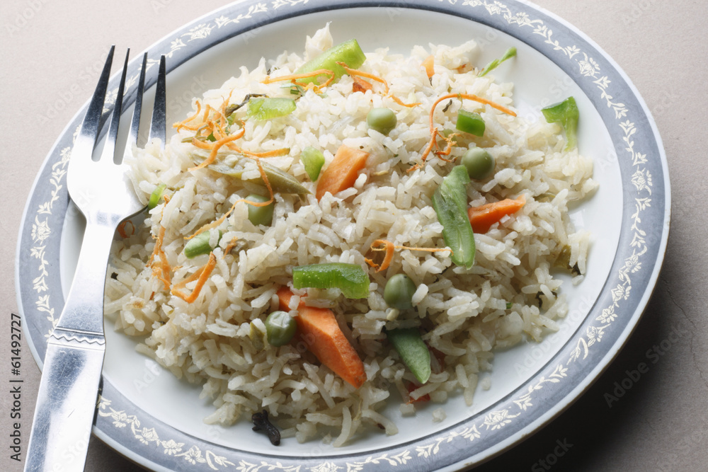 Vegetable Biryani - A popular Indian veg dish Vegetable Biryani - A popular Indian veg dish
